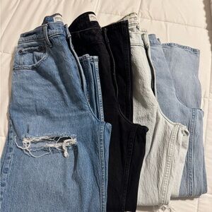 Lot of Abercrombie & Fitch Women's Curve Love Jeans - 30 Short